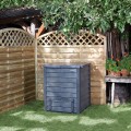 Kompostownik Thermo-Wood 600L z podstawą - zdjęcie aranżacyjne.