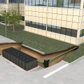 Zbiornik rozsączający EcoBloc Inspect flex - wizualizacja graficzna.