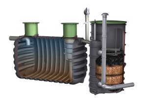 EcoDropZERO5 bezprądowa oczyszczalnia ścieków 2700 litrów