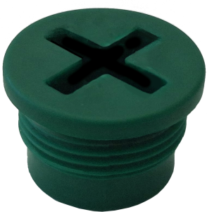 Korek do zbiorników ozdobnych - zielony (3/4")