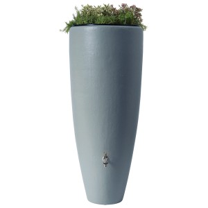 Zbiornik na deszczówkę 2w1 300L szary cynkowy